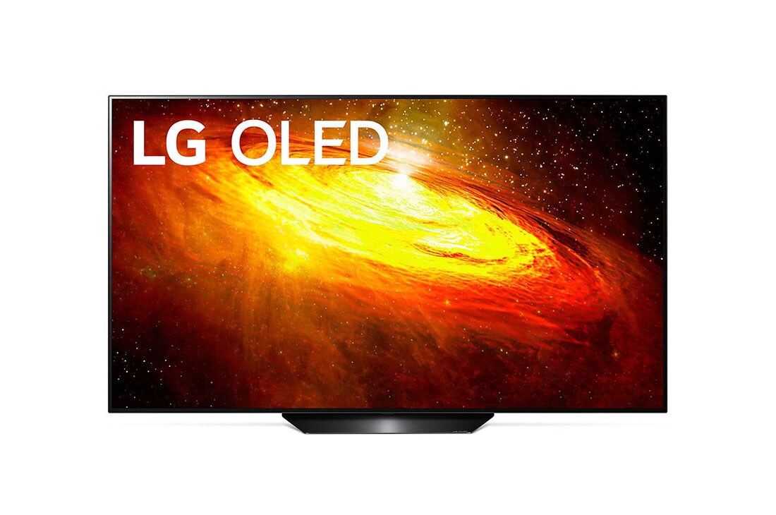 LG 65-tolline OLED 4K teler koos G-Sync™ ja helisüsteem Dolby Atmos, eestvaade koos täitepildiga, OLED65BX3LB, thumbnail 13