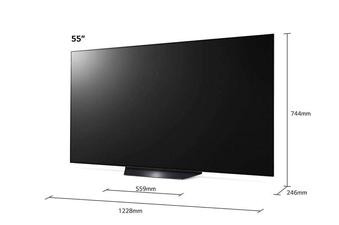 LG 55-tolline OLED 4K teler koos G-Sync™ ja helisüsteem Dolby Atmos, Laius x kõrgus x sügavus (v.a jalg), OLED55BX3LB, thumbnail 10