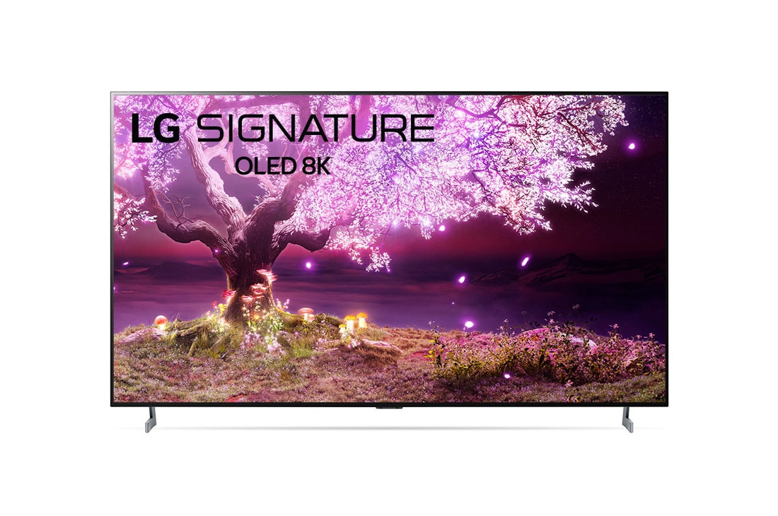 LG 77'' LG SIGNATURE 8K OLED TV Z1, front view, OLED77Z19LA