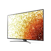 LG 55-tolline NanoCell 4K teler koos protsessor α7 ja helisüsteem Dolby Atmos, Külgvaade 30 kraadi alt koos täitepildiga, 55NANO913PA, thumbnail 3