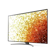 LG 75-tolline NanoCell 4K teler koos protsessor α7 ja helisüsteem Dolby Atmos, Külgvaade 30 kraadi alt koos täitepildiga, 75NANO913PA, thumbnail 3