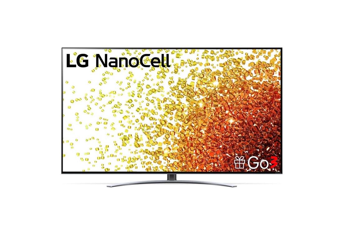 LG 65-tolline NanoCell 4K teler koos protsessor α7 ja helisüsteem Dolby Atmos, LG NanoCell teleri eestvaade, 65NANO923PB, thumbnail 6