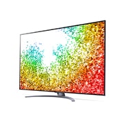 LG 65-tolline NanoCell 8K teler koos protsessor α9 ja helisüsteem Dolby Atmos, Külgvaade 30 kraadi alt koos täitepildiga, 65NANO963PA, thumbnail 3