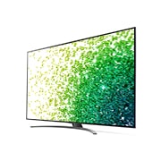LG  86-tolline NanoCell 4K teler koos protsessor α7 ja helisüsteem Dolby Atmos, Külgvaade 30 kraadi alt koos täitepildiga, 86NANO863PA, thumbnail 3