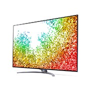 LG 75-tolline NanoCell 8K teler koos protsessor α9 ja helisüsteem Dolby Atmos, Külgvaade 30 kraadi alt koos täitepildiga, 75NANO963PA, thumbnail 3