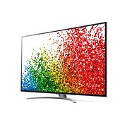 LG 86-tolline NanoCell 8K teler koos protsessor α9 ja helisüsteem Dolby Atmos, Külgvaade 30 kraadi alt koos täitepildiga, 86NANO993PB, thumbnail 3