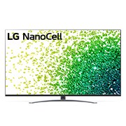LG 65-tolline NanoCell 4K teler koos protsessor α7 ja helisüsteem Dolby Atmos, LG NanoCell teleri eestvaade, 65NANO883PB, thumbnail 1