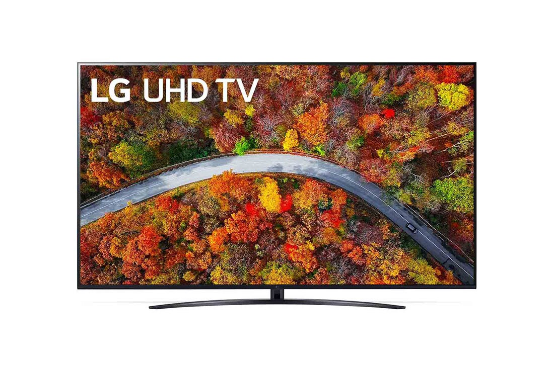 LG 70-tolline UHD 4K teler 70UP8100, LG UHD-teleri eestvaade, 70UP81003LA
