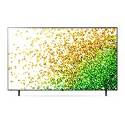 LG 75-tolline NanoCell 4K teler koos protsessor α7 ja helisüsteem Dolby Atmos, eestvaade koos täitepildiga, 75NANO853PA, thumbnail 2