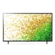 LG 50-tolline NanoCell 4K teler koos protsessor α7 ja helisüsteem Dolby Atmos, eestvaade koos täitepildiga, 50NANO853PA, thumbnail 2