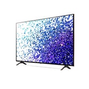 LG 65-tolline NanoCell 4K teler koos protsessor α7 ja helisüsteem Dolby Atmos, Külgvaade 30 kraadi alt koos täitepildiga, 65NANO793PB, thumbnail 3