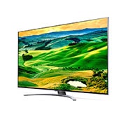 LG 55-tolline QNED 4K teler, Külgvaade 30 kraadi alt koos täitepildiga, 55QNED823QB, thumbnail 3