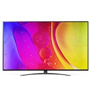 LG 75-tolline NanoCell 4K teler koos protsessor α7 ja helisüsteem Dolby Atmos, eestvaade koos täitepildiga, 75NANO813QA, thumbnail 2