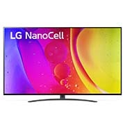 LG 55-tolline NanoCell 4K teler koos protsessor α7 ja helisüsteem Dolby Atmos, LG NanoCell teleri eestvaade, 55NANO823QB, thumbnail 1