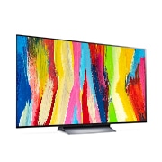 LG OLED evo C2 55-tolline 4K nutiteler, külgvaade 30 kraadi all, OLED55C21LA, thumbnail 6