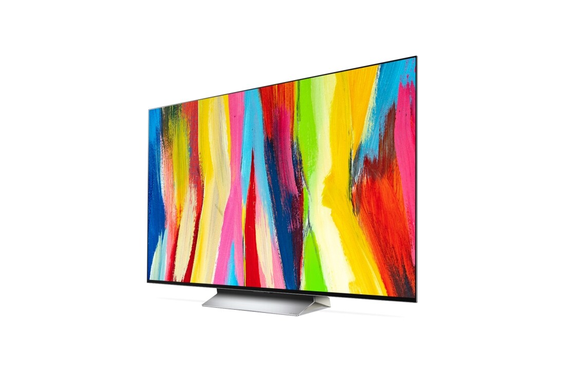 LG OLED evo C2 55-tolline 4K nutiteler, külgvaade –30 kraadi all, OLED55C22LB, thumbnail 3