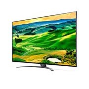 LG 50-tolline QNED 4K teler, Külgvaade 30 kraadi alt koos täitepildiga, 50QNED813QA, thumbnail 3