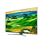 LG 50-tolline QNED 4K teler, Külgvaade 30 kraadi alt koos täitepildiga, 50QNED823QB, thumbnail 3