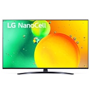 LG 55-tolline NanoCell 4K teler koos protsessor α5 , LG NanoCell teleri eestvaade, 55NANO763QA, thumbnail 1