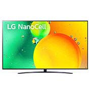 LG 86-tolline NanoCell 4K teler koos protsessor α7 , Prikaz LG NanoCell televizora spreda, 86NANO763QA, thumbnail 1