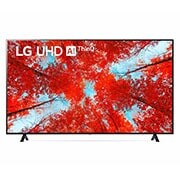 LG 75-tolline UHD 4K teler 75UQ9000, LG UHD-teleri esivaade täitekujutise ja toote logoga, 75UQ90003LA, thumbnail 1