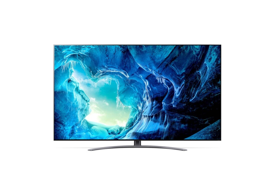 LG 75-tolline 8K QNED MiniLED teler QNED96, eestvaade koos täitepildiga, 75QNED963QA, thumbnail 6