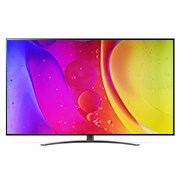 LG 50-tolline NanoCell 4K teler koos protsessor α7 ja helisüsteem Dolby Atmos, eestvaade koos täitepildiga, 50NANO813QA, thumbnail 2