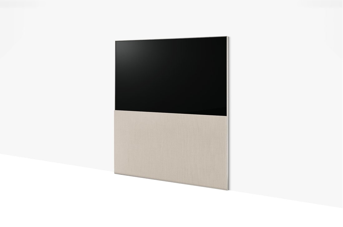 LG  LG OLED | Objet collection ''Easel'', Easel eest täisvaatega, kerge nurga all vasakvaates ja seinaga tasa., 65ART90E6QA, thumbnail 3