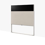 LG  LG OLED | Objet collection ''Easel'', Easel eest ribavaatega, kerge nurga all vasakvaates ja seinaga tasa., 65ART90E6QA, thumbnail 4