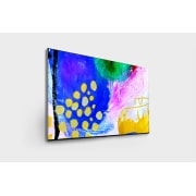 LG 97'' 4K OLED TV G2, külgvaade +30 kraadi all, OLED97G29LA, thumbnail 4