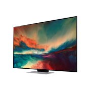 LG QNED Mini LED 86 55-tolline 4K nutiteler, 2023, Külgvaade 30 kraadi alt koos täitepildiga, 55QNED863RE, thumbnail 3