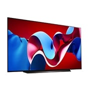 LG 83-tolline LG OLED evo AI C4 4K nuti TV OLED83C4 WebOS24 2024, LG OLED evo TV, OLED C4, veidi nurga all paremale suunatud külgvaade, OLED83C41LA, thumbnail 6
