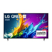 LG 43-tolline LG QNED AI 4K nuti TV QNED80 WebOS24 2024, LG QNED TV, QNED80 eestvaade, ekraanil tekst LG QNED, 2024 ja webOS Re:New Program logo, 43QNED80T3A, thumbnail 1