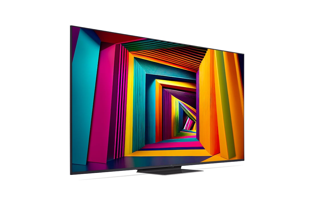 LG 75-tolline LG UHD AI 4K nuti TV UT91 WebOS24 2024, LG UHD TV, UT91, veidi nurga all vasakule suunatud külgvaade, 75UT91003LA, thumbnail 2