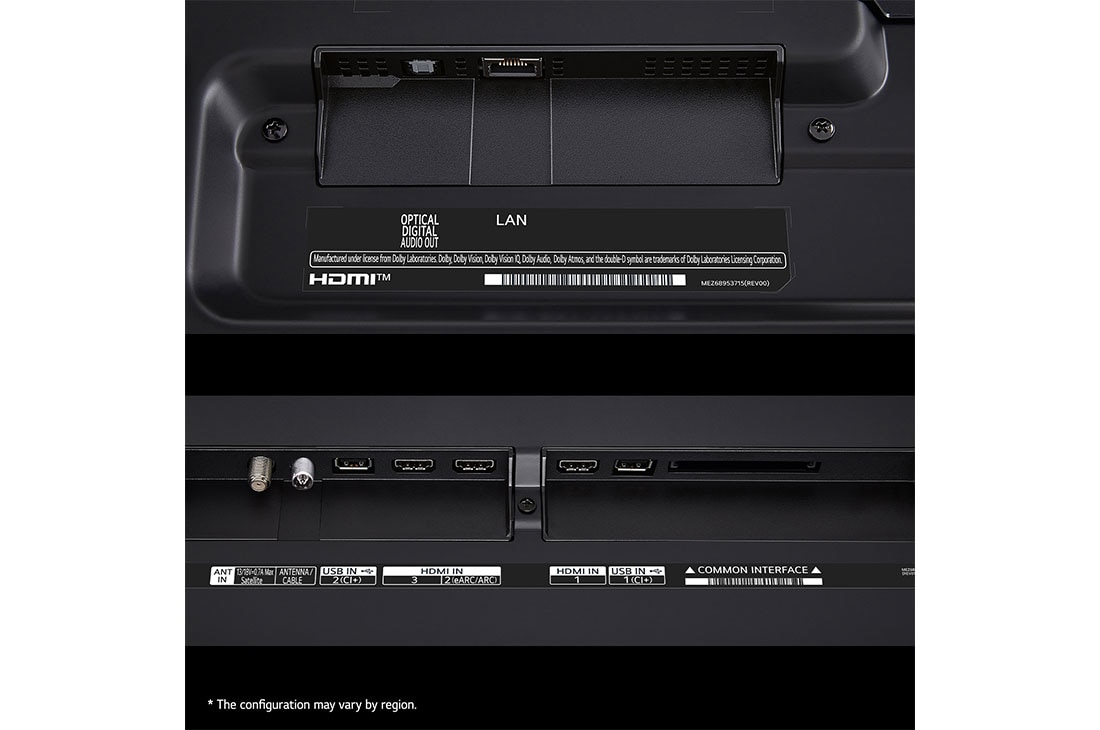 LG 75-tolline LG UHD AI 4K nuti TV UT91 WebOS24 2024, LG UHD TV, UT91 ülemise serva lähivaade, 75UT91003LA, thumbnail 5