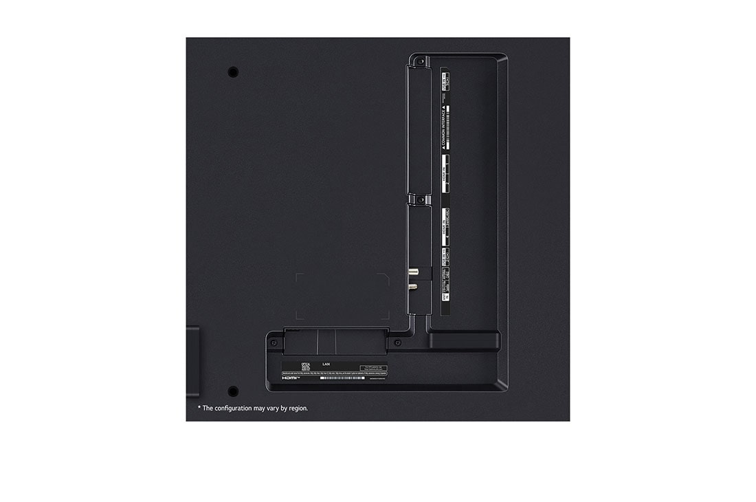 LG 65-tolline LG QNED AI 4K nuti TV QNED86 WebOS24 2024, LG QNED TV, QNED85 port view, 65QNED86T3A, thumbnail 5