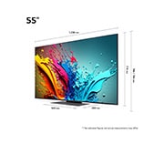 LG 55-tolline LG QNED AI 4K nuti TV QNED86 WebOS24 2024, LG QNED TV, QNED85 eestvaade, 55QNED86T3A, thumbnail 2