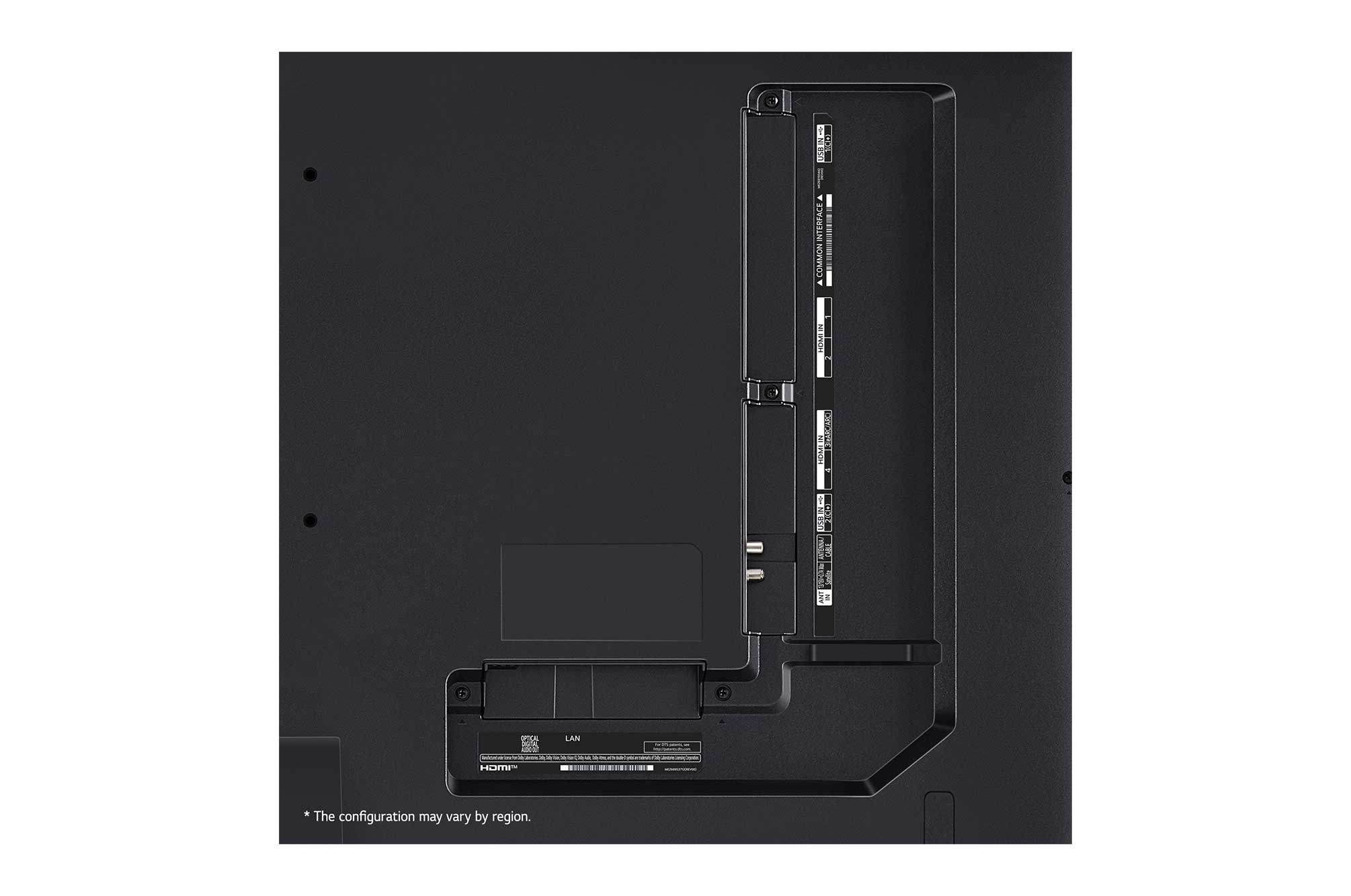 LG 50-tolline LG QNED AI 4K nuti TV QNED87 WebOS24 2024, LG QNED TV, QNED85 ülemise serva lähivaade, 50QNED87T3B, thumbnail 6