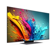 LG 50-tolline LG QNED AI 4K nuti TV QNED87 WebOS24 2024, LG QNED TV, QNED85, veidi nurga all vasakule suunatud külgvaade, 50QNED87T3B, thumbnail 3