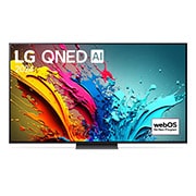 LG 86-tolline LG QNED AI 4K nuti TV QNED86 WebOS24 2024, LG QNED TV, QNED85 eestvaade, ekraanil tekst LG QNED, 2024 ja webOS Re:New Program logo, 86QNED86T3A, thumbnail 1