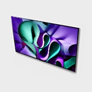 LG 77-tolline LG OLED evo AI M4 maailma esimene tõeliselt juhtmevaba 4K 144 Hz video- ja heliülekandega teler, LG OLED evo TV, OLED M4 nurgavaade, ülalt, OLED77M49LA, thumbnail 4