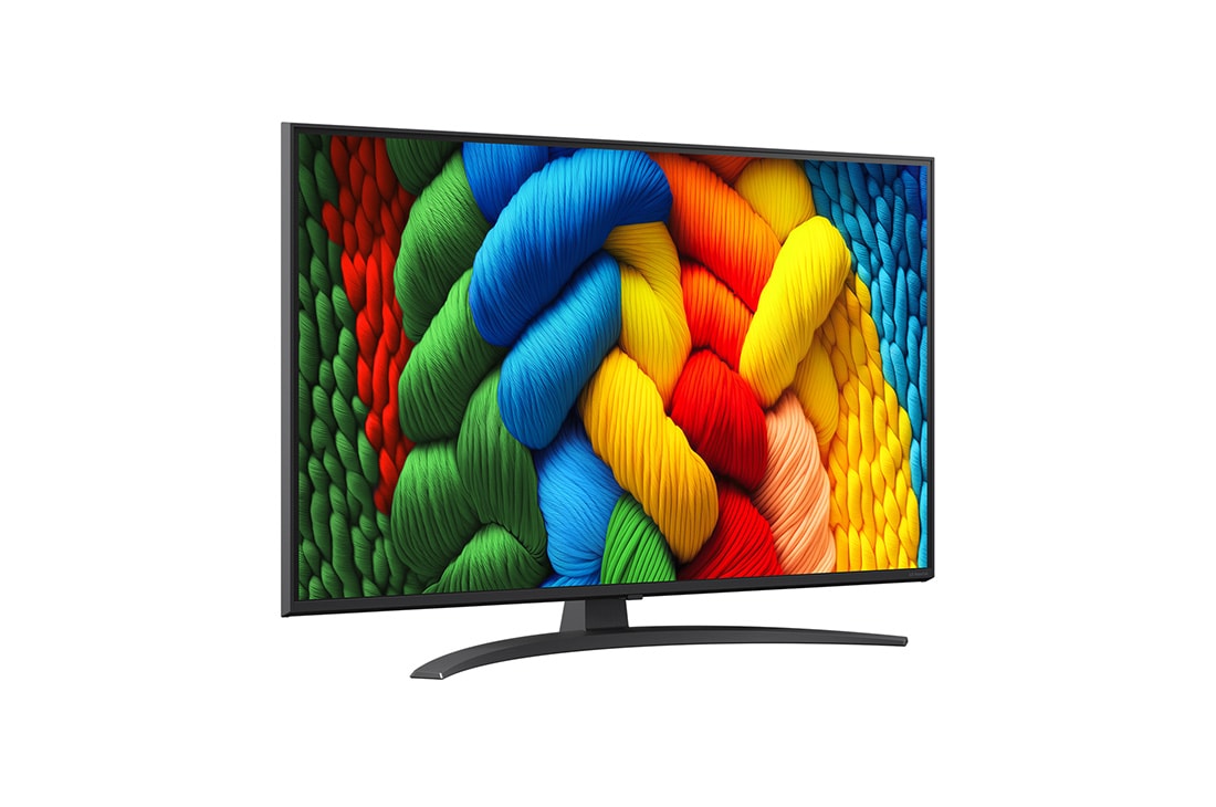 LG 43 tolline LG NanoCell AI 4K nuti TV NANO81 2025, Lähivõte LG TV teleriekraanist, mis näitab, kuidas AI-otsing toimib. Avatud on väike vestlusaken, mis näitab, kuidas kasutaja küsis, millised spordimängud on saadaval. AI-otsing vastas vestluse kaudu , 43NANO81A3A, thumbnail 2
