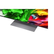 LG 50 tolline LG QNED evo AI 4K nuti TV QNED87 2025, close up view of stand, 50QNED87A3D, thumbnail 4