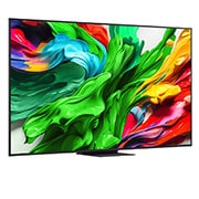 LG 86 tolline LG QNED evo AI MiniLED 4K nuti TV QNED86 2025, LG QNED evo QNED85 TV teleri veidi nurga all paremale suunatud külgvaade, 86QNED86A3A, thumbnail 2