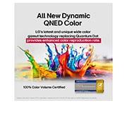LG 86 tolline LG QNED evo AI MiniLED 4K nuti TV QNED86 2025, Erksates värvides papagoi puuoksal. Pealkiri räägib sellest, kuidas LG AI Picture Pro parandas märkimisväärselt stseeni eraldusvõimet, heledust, sügavust ja selgust., 86QNED86A3A, thumbnail 8