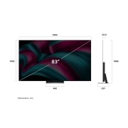 LG 83 tolline LG OLED evo AI C5 4K nuti TV OLED83C56 2025, dimension, OLED83C56LA, thumbnail 5