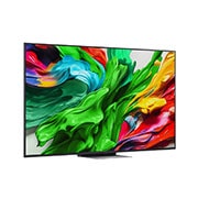 LG 65 tolline LG QNED evo AI MiniLED 4K nuti TV QNED87 2025, LG QNED evo QNED85 TV teleri veidi nurga all paremale suunatud külgvaade, 65QNED87A3B, thumbnail 2