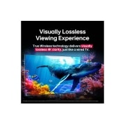 LG Traadita 65 tolline LG QNED evo AI QNED9M MiniLED koos 4K video ja heli ülekandega, Perekond istub diivanil ja vaatab LG Soundbari kohale seinale kinnitatud LG QNED TV telerit, millel on kujutatud kahte delfiini ja väike tüdruk osutab ekraanile. Pealkiri räägib sellest, kuidas iga te, 65QNED9MA3B, thumbnail 10