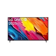 LG 55 tolline LG QNED AI 4K nuti TV QNED7E 2025, ülanurgas on LG QNED Al logo. LG QNED TV teler maalib värvikirevaid tekstuure., 55QNED7EA6B, thumbnail 1