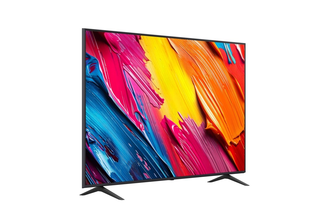 LG 75 tolline LG QNED AI 4K nuti TV QNED7E 2025, ülanurgas on LG QNED Al logo. LG QNED TV teler maalib värvikirevaid tekstuure., 75QNED7EA6B, thumbnail 4